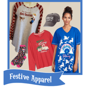 festive apparel button